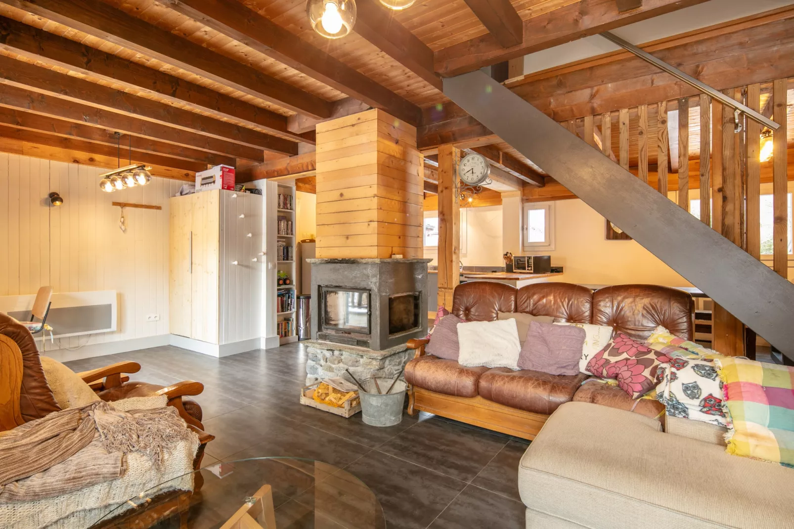 Chalet Les Marmottes - 5P8-Living room