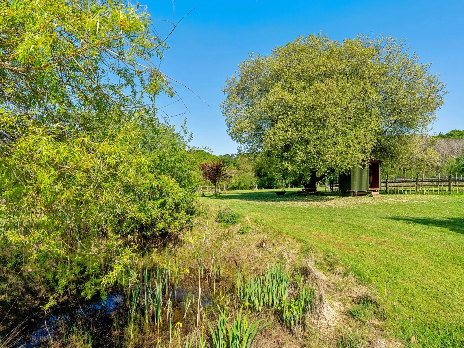 Shepherd's Hut at Hilltop Farm - Outside