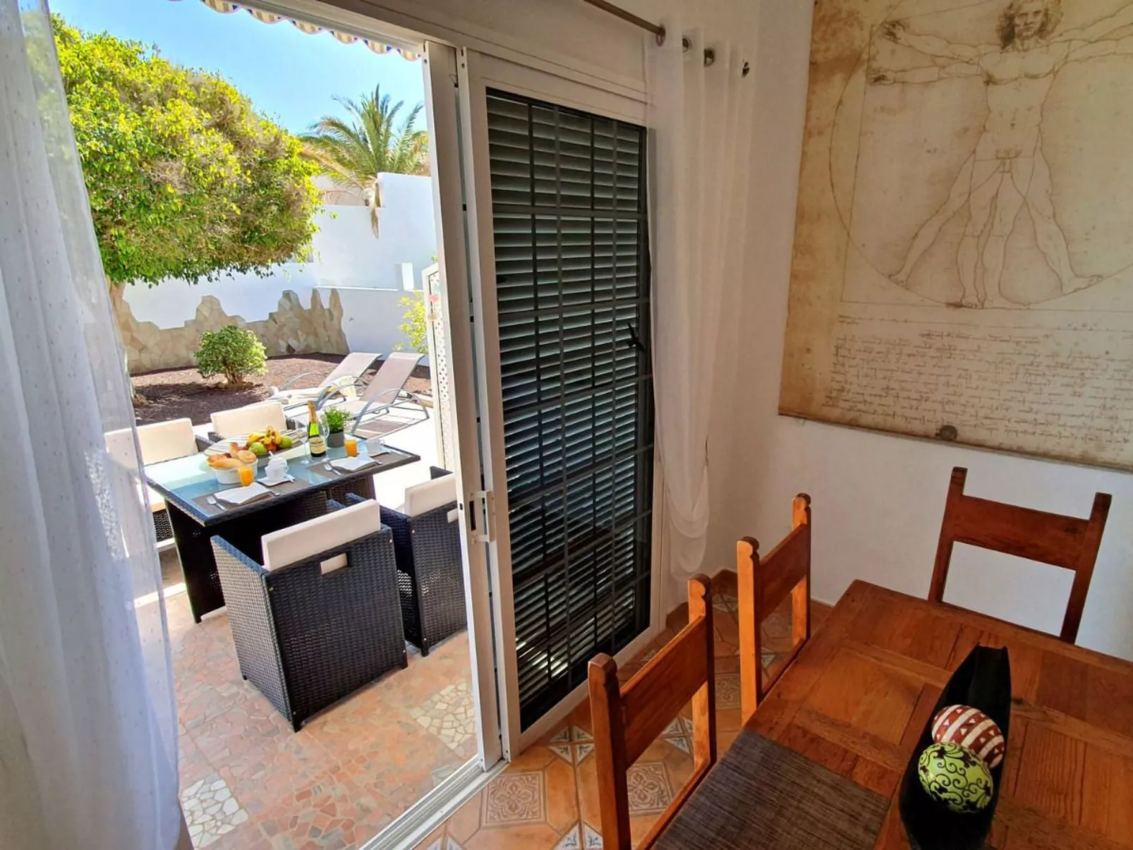 Gemütliches Ferienhaus in Tarajalejo mit Großem Garten und Meerblick - Image-tags.info