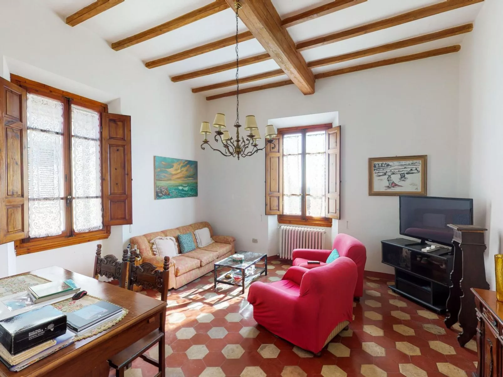 Historische Villa auf dem Lande in den toskanischen Hügeln - Image-tags.info