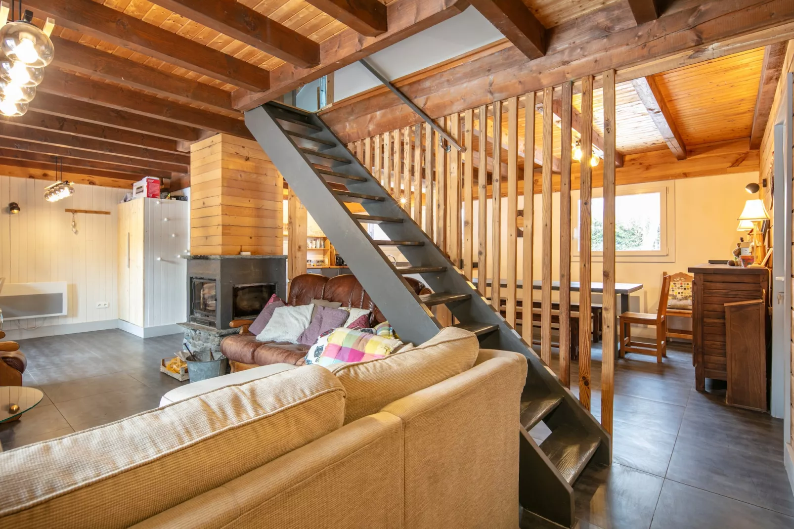 Chalet Les Marmottes - 5P8-Living room