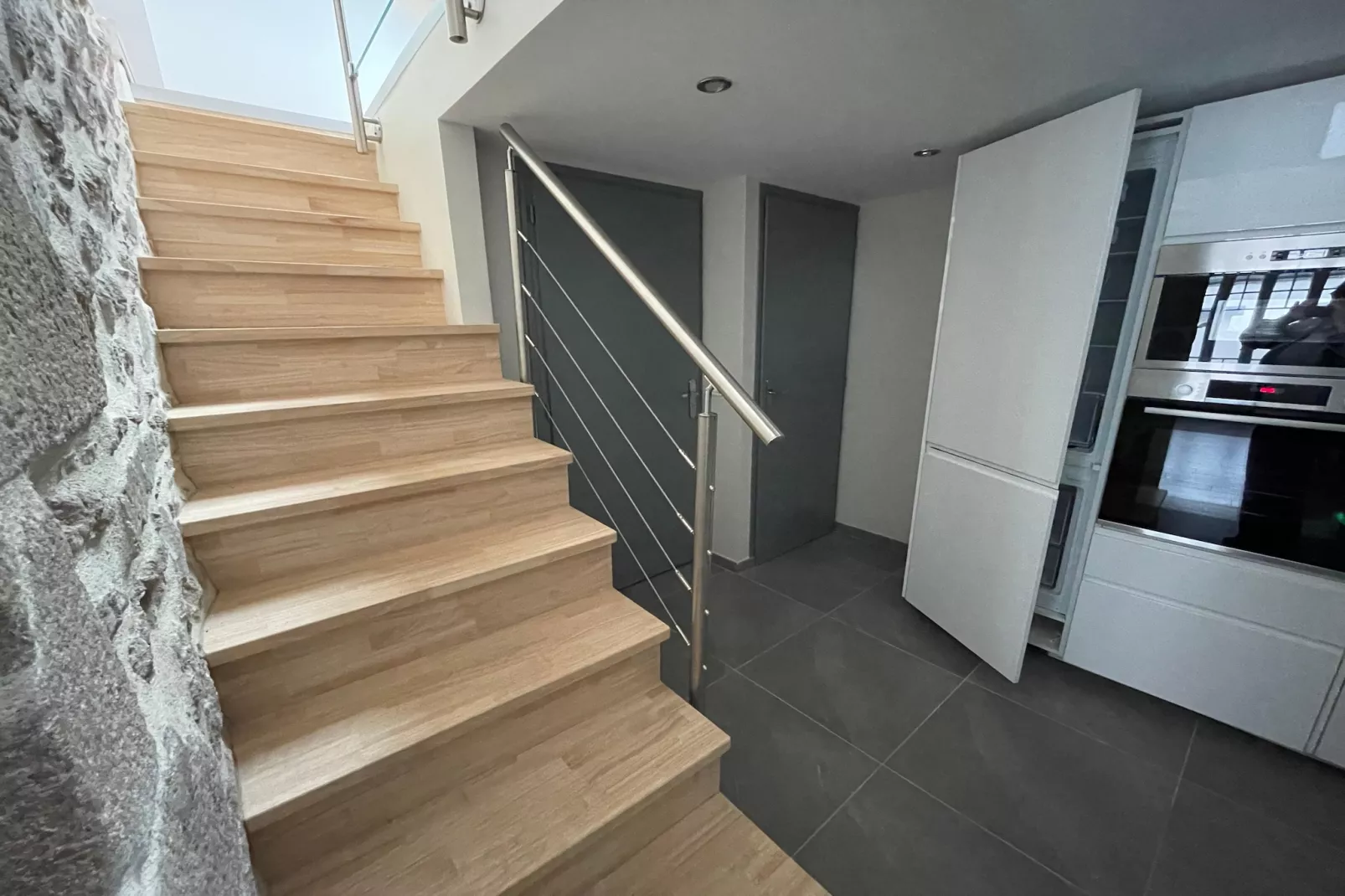 Maison de ville avec terrasse/jardin Guerlesquin-Küche