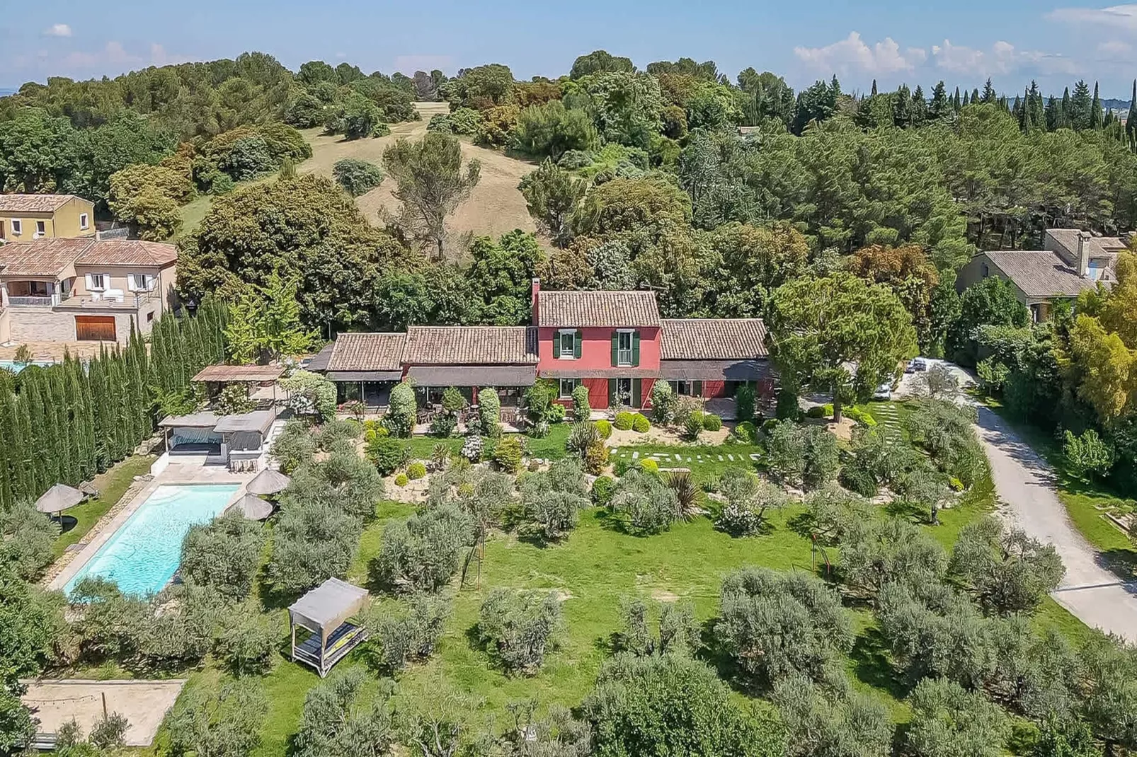 Le Mas Elaïa  votre havre familial avec piscine privée-Extérieur été