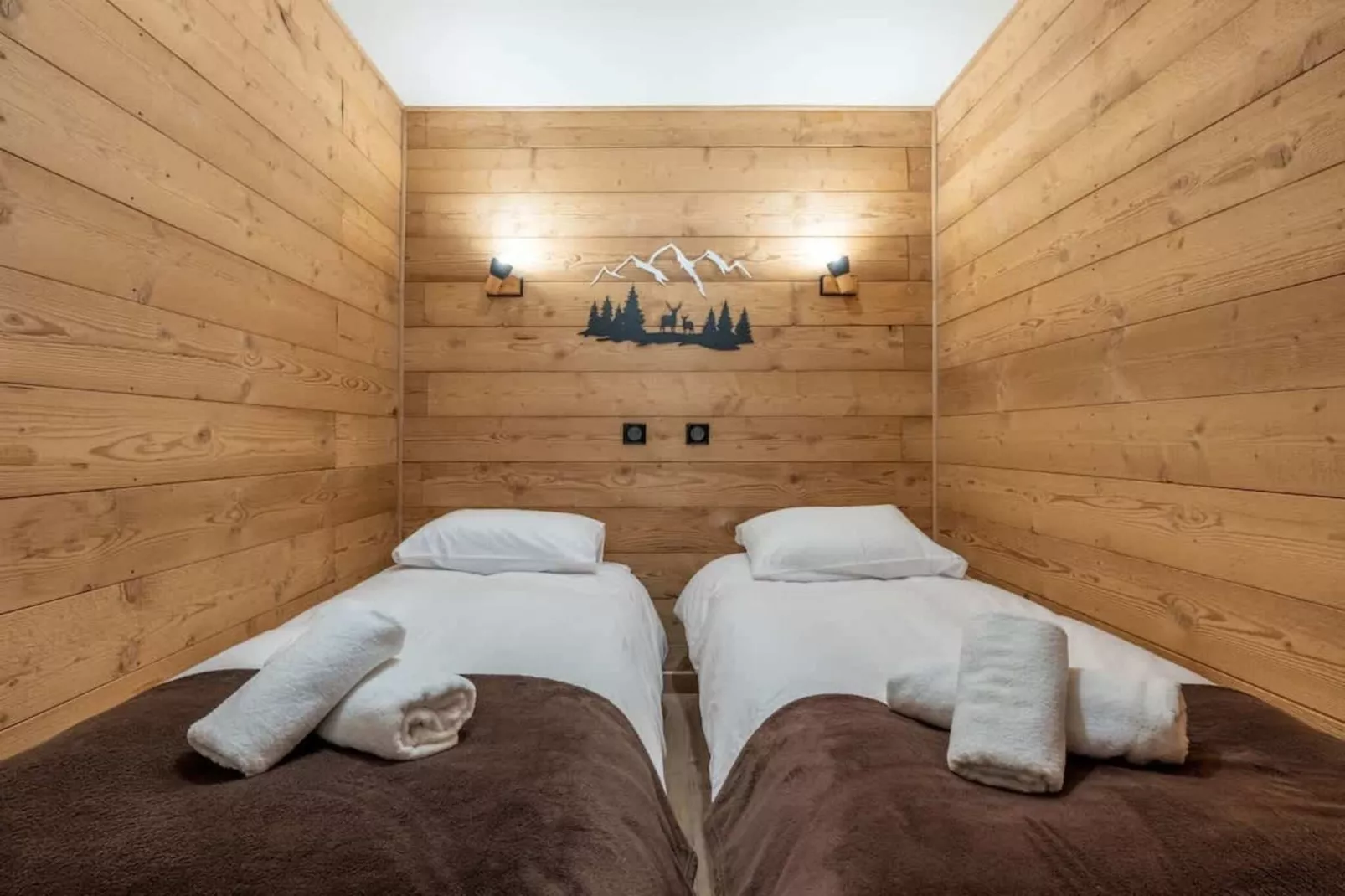 Appartement "chalet" avec parking vue imprenable-Chambre