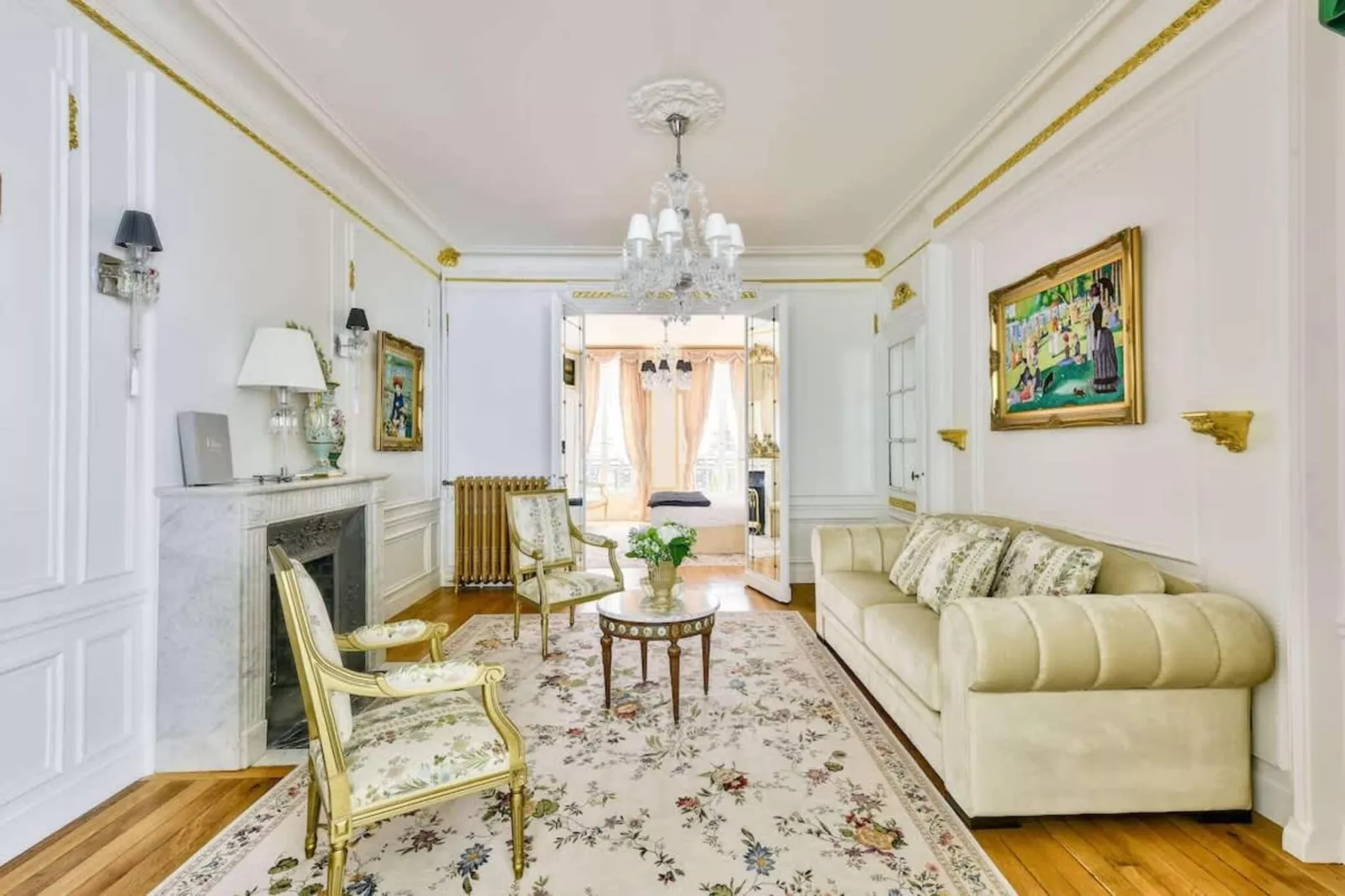 Noble demeure de luxe en plein coeur de Paris-Wohnzimmer