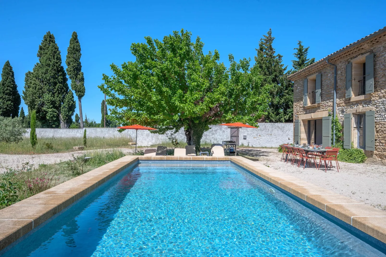 Mas du Mûrier-Piscine
