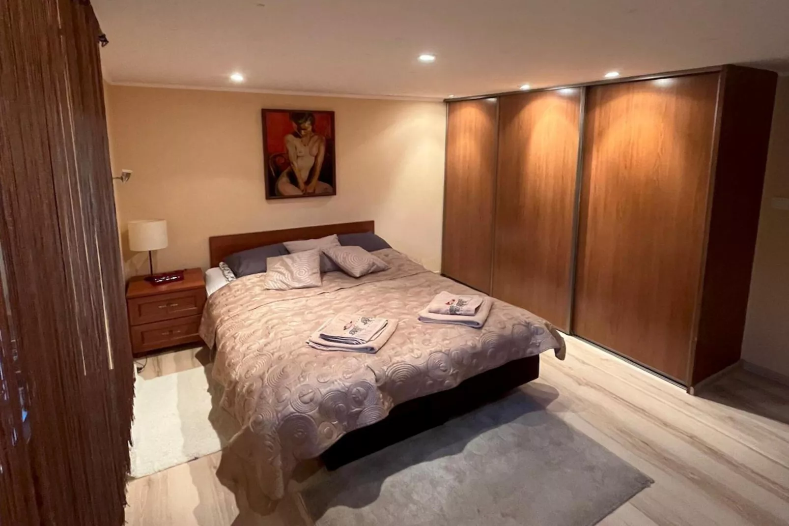 Dom wakacyjny w Krzyni dla max 7 osób-Schlafzimmer