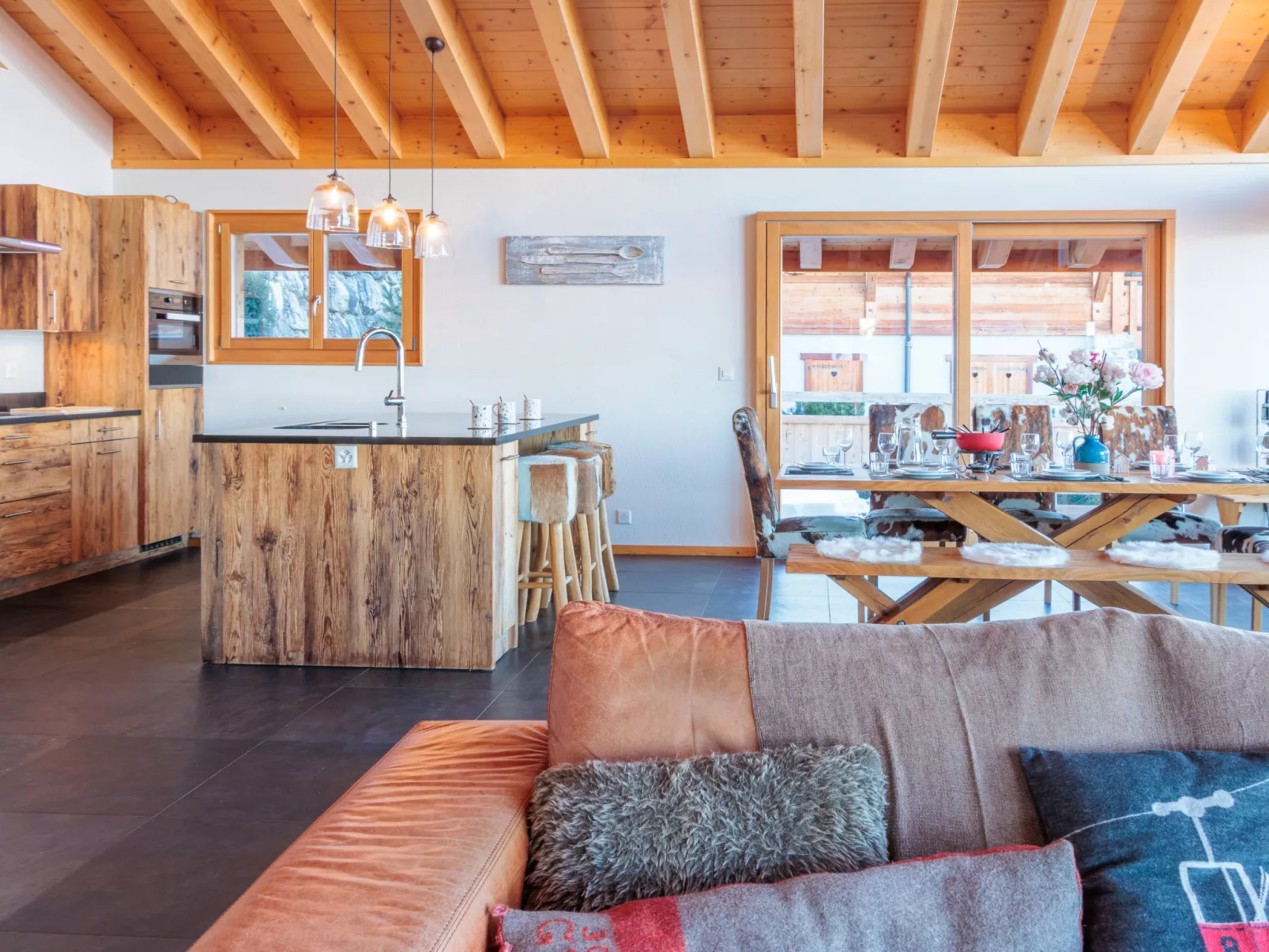 Chalet Flocon de Neige-Dedans