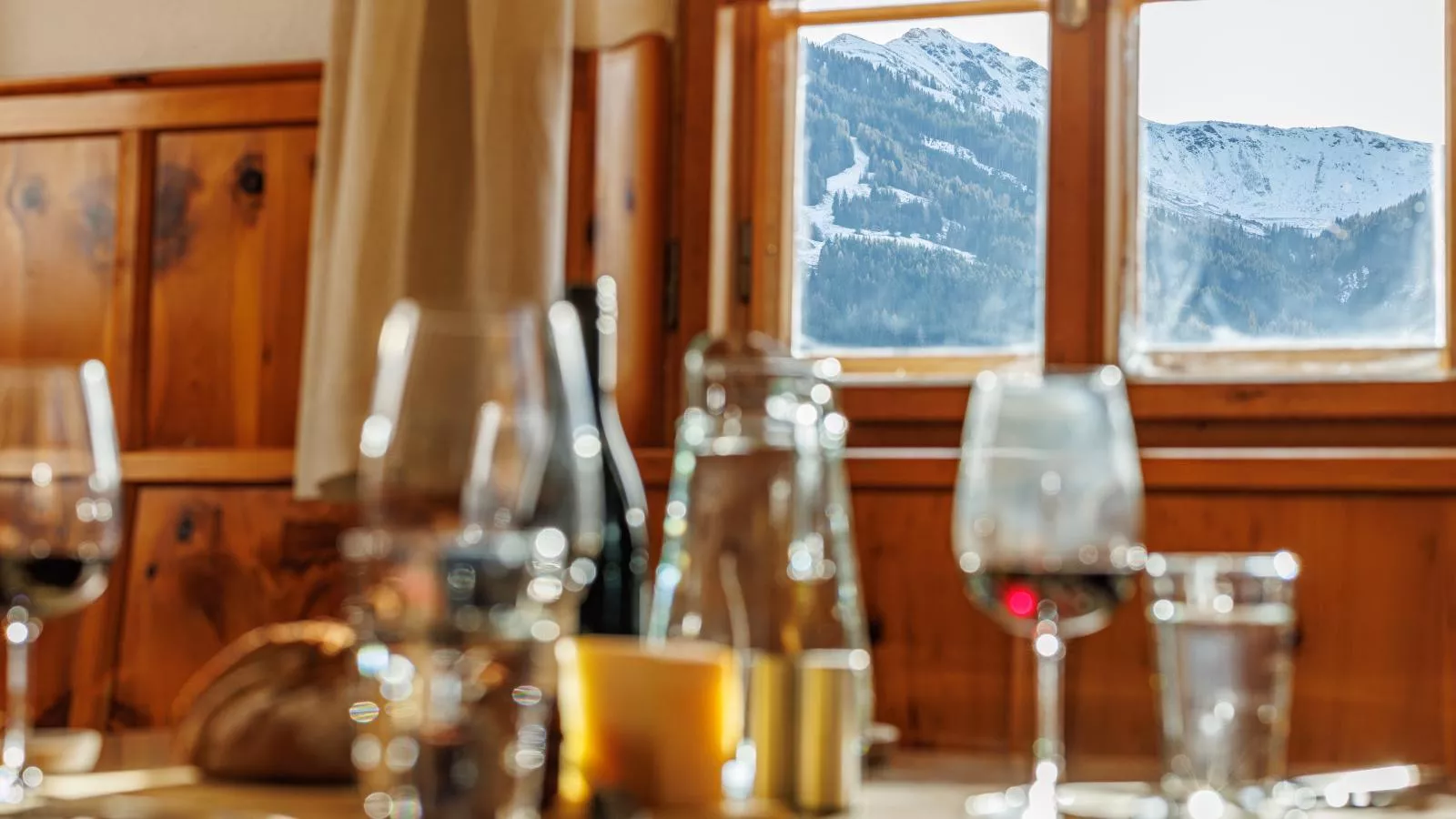 Tirola Hütte-Aussicht Winter