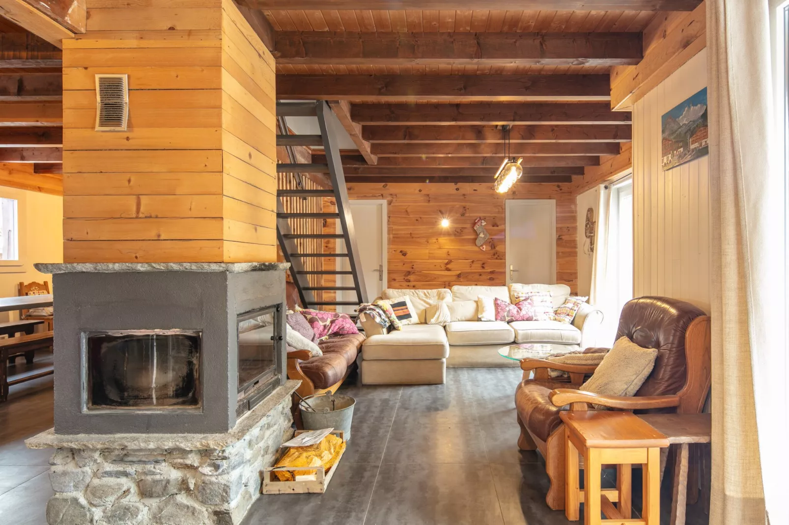 Chalet Les Marmottes - 5P8-Living room