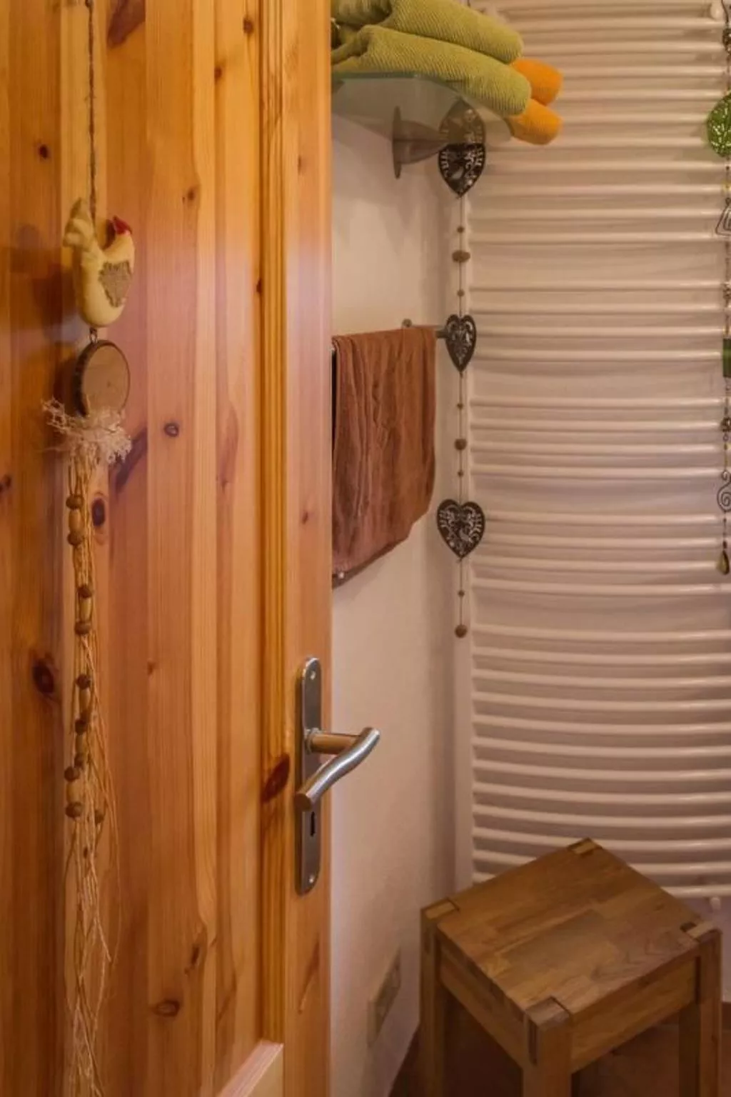 Mit Fasssauna-Dedans