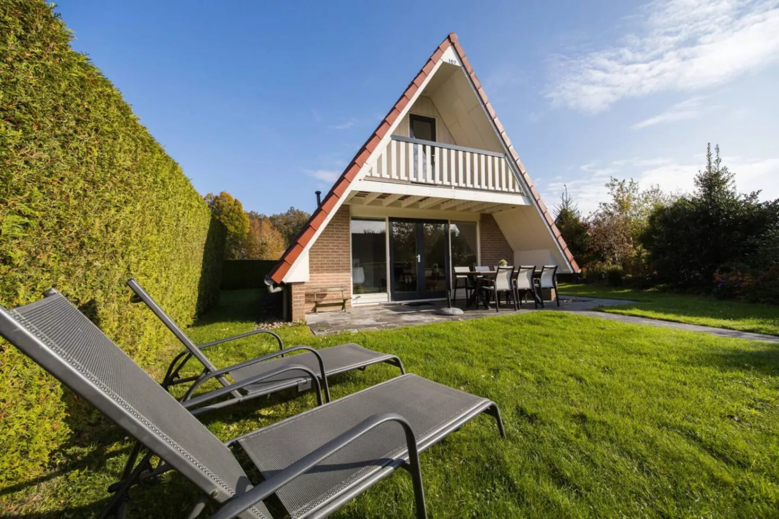 107 | Buizerd | Fijne bungalow met ruime tuin-Exterior in summer