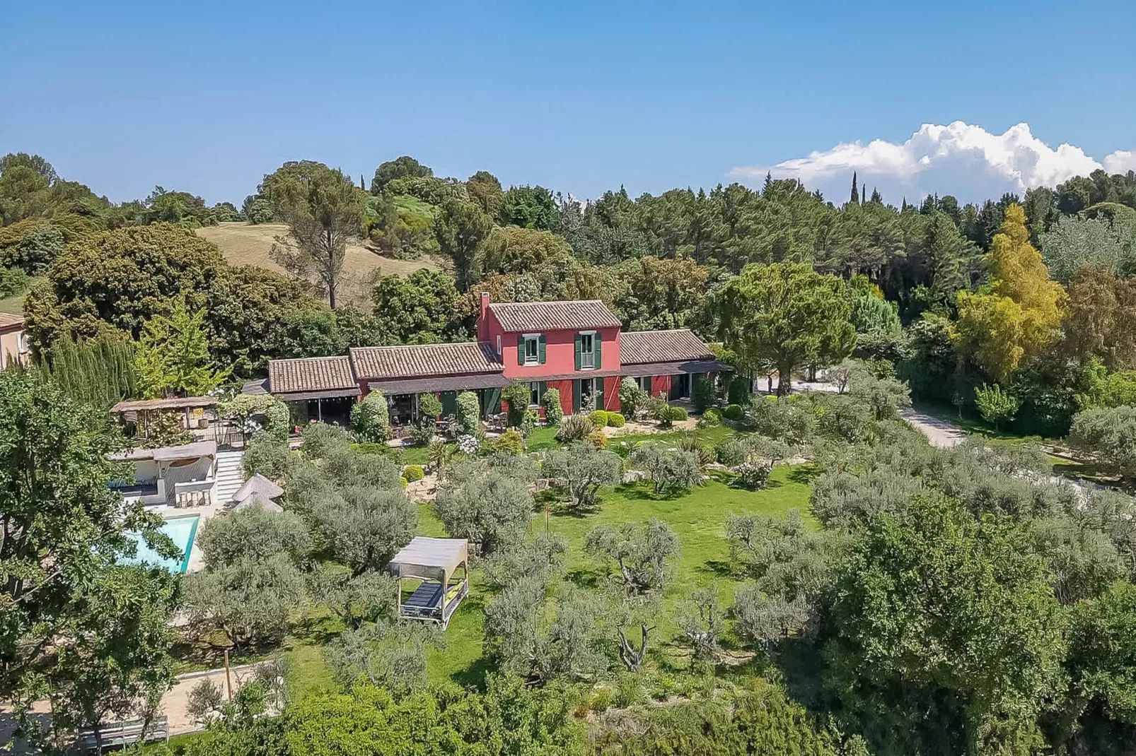 Le Mas Elaïa  votre havre familial avec piscine privée-Extérieur été