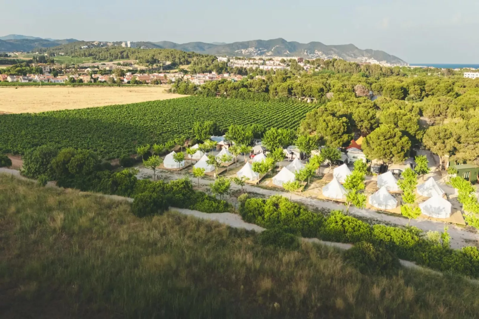 HOLA CAMP SITGES GARROFER-Bungalow Comfort 6-Gebiete Sommer 1 km