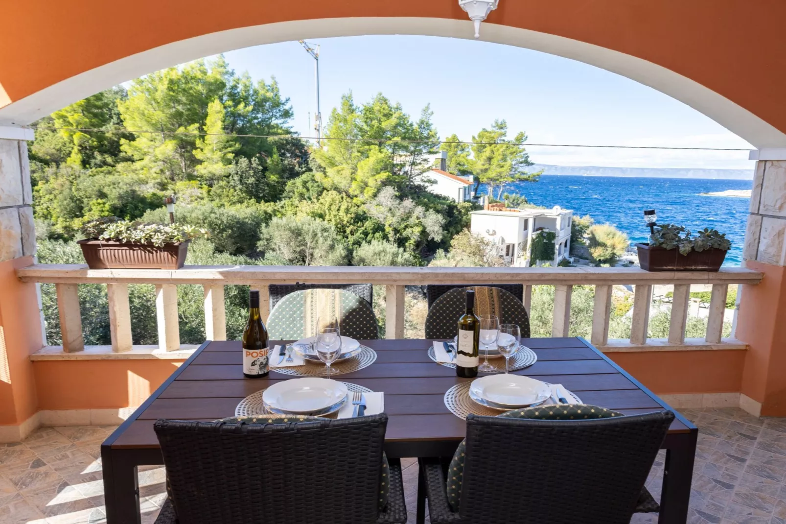 Apartments Sea Line - Two Bedroom Apartment with Terrace and Sea View-Salle à manger