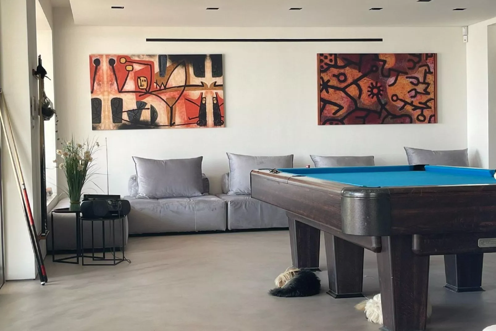 Luxury Villa at Vrahniou-Living room