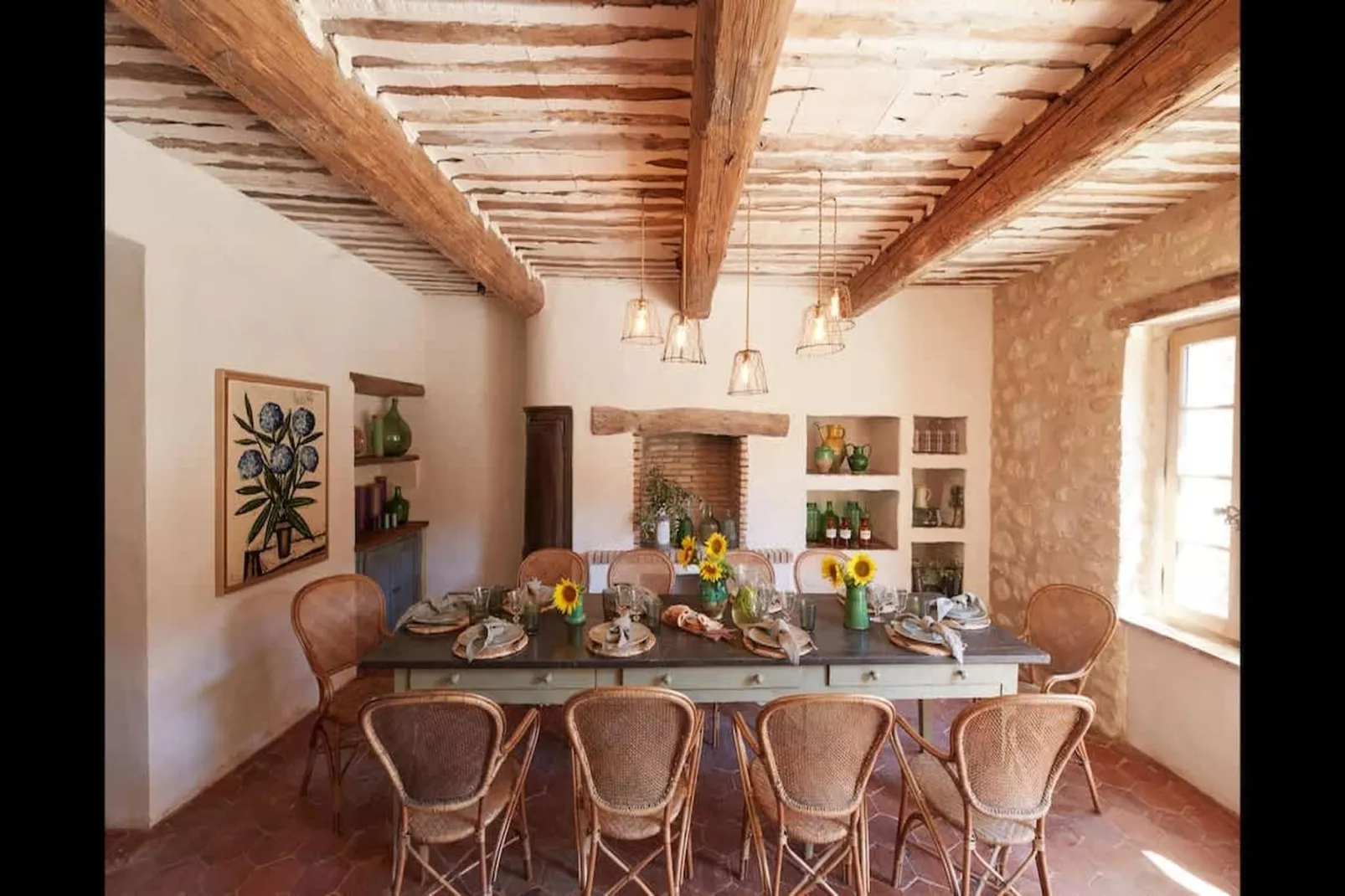 Villa de charme confort au milieu des vignes du Lubéron-Esszimmer