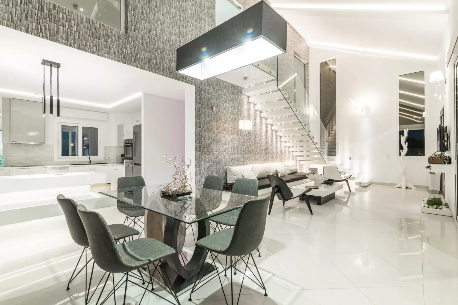 Luxury Villa Cavo Mare Meltemi-Salle à manger