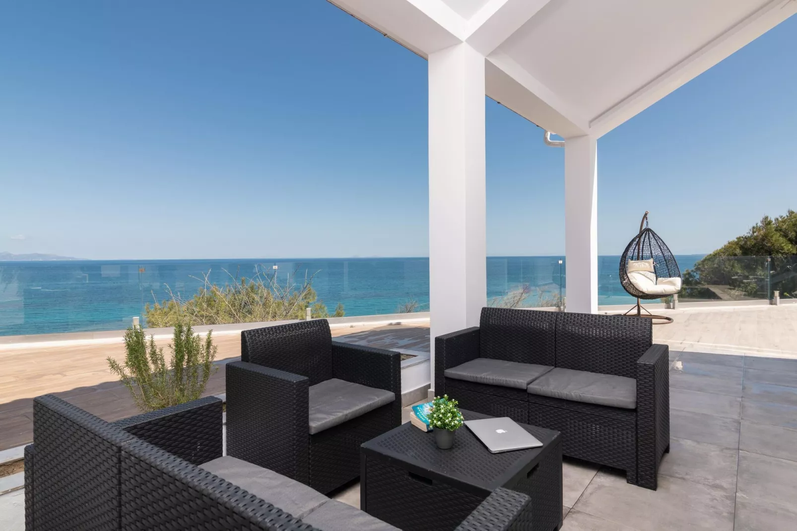 Luxury Villa Cavo Mare Meltemi-Balcon-terrasse