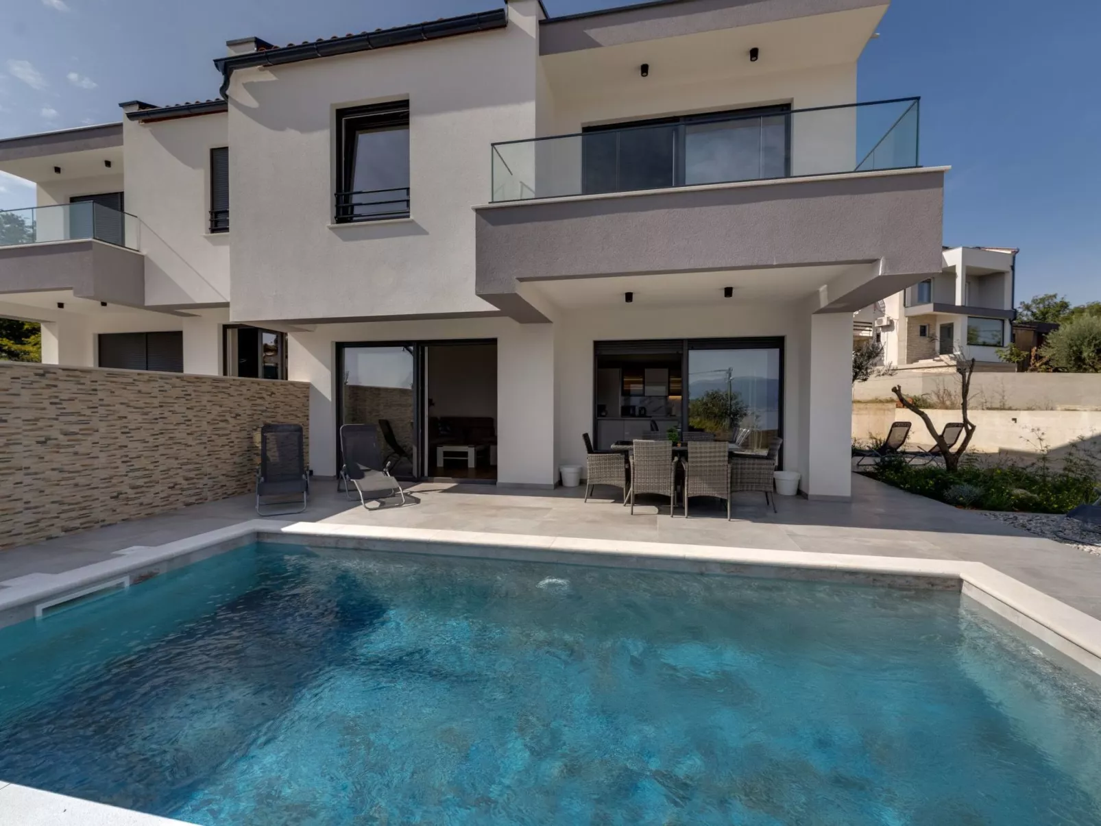 Villa "Rosemary" mit Pool und Panoramablick auf das Meer - Image-tags.info