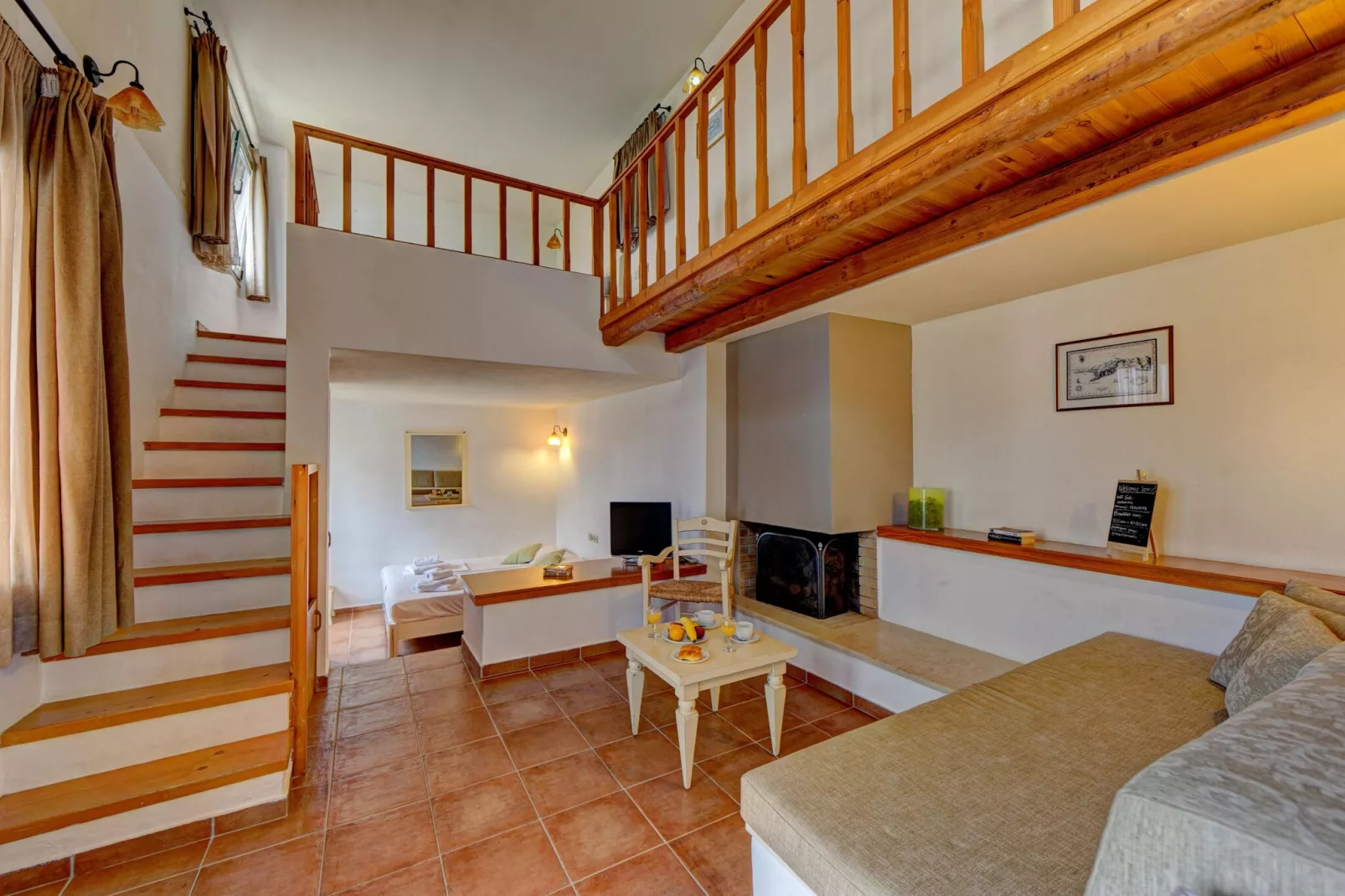 Mourtzanakis Eco Residence Achlada - Villa-Living room