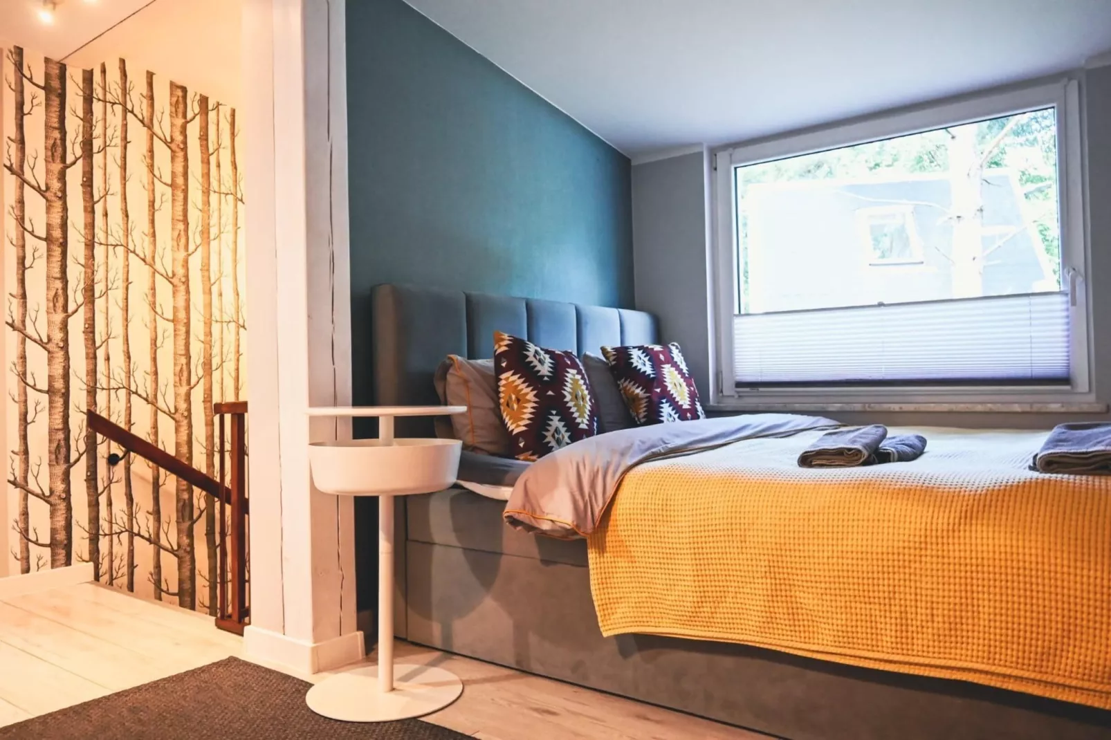 Dom w Starych Czaplach z domkiem na drzewie-Bedroom