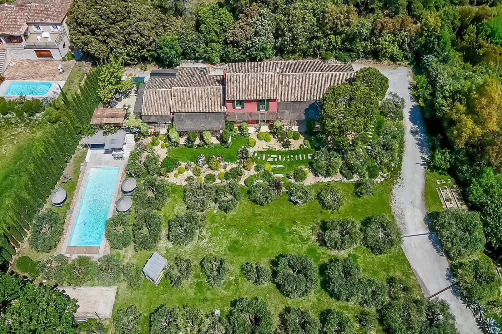 Le Mas Elaïa  votre havre familial avec piscine privée-Extérieur été