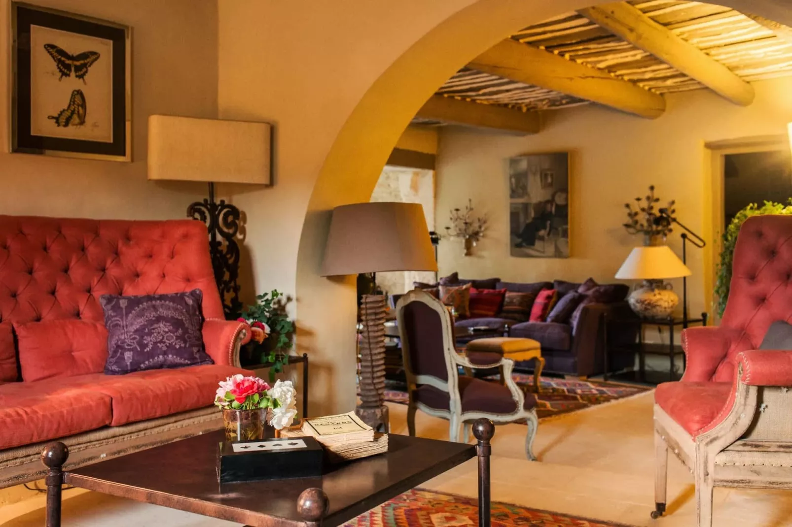 Villa Cépage - Villa De Luxe Au Coeur Du Lubéron-Wohnzimmer