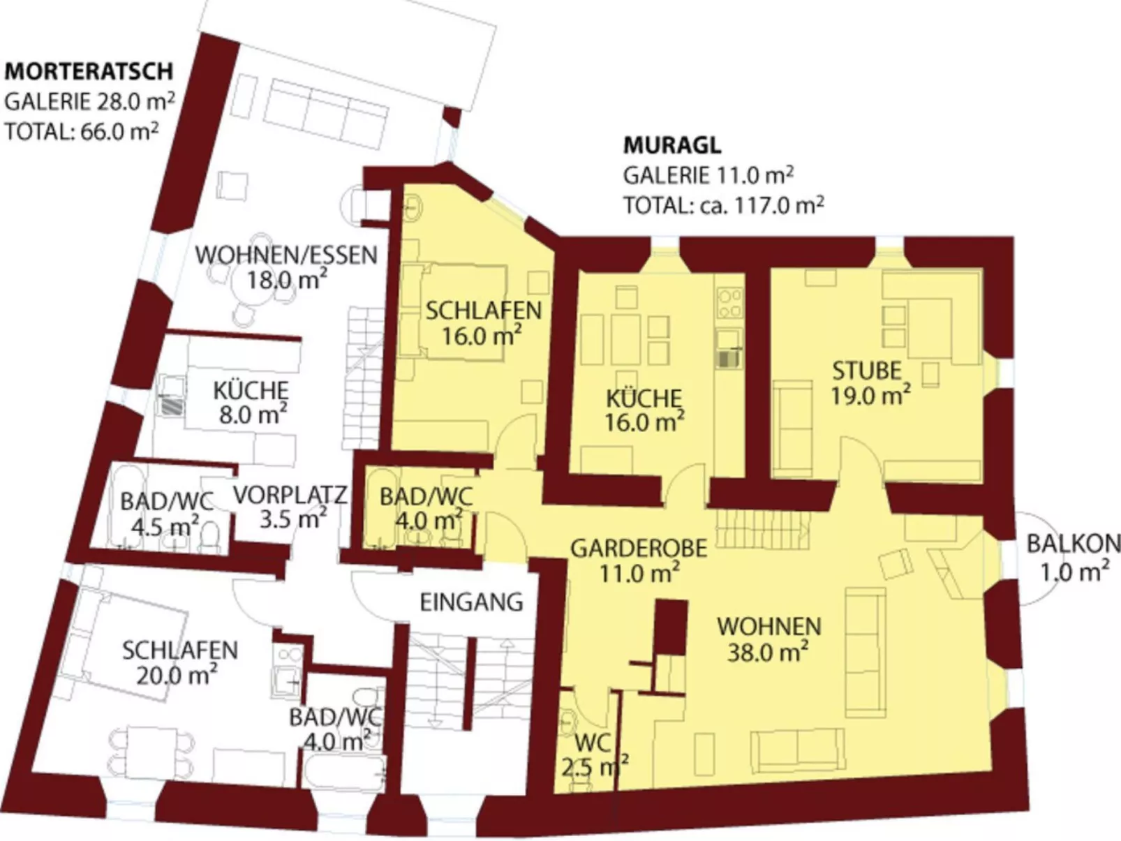 Chesa Michel Muragl - Drinnen