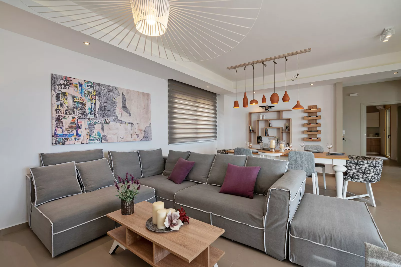Plakias Sunset Villa 4-Living room
