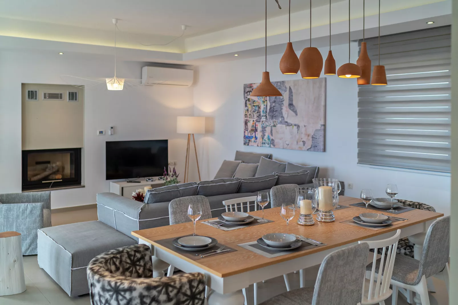 Plakias Sunset Villa 4-Living room