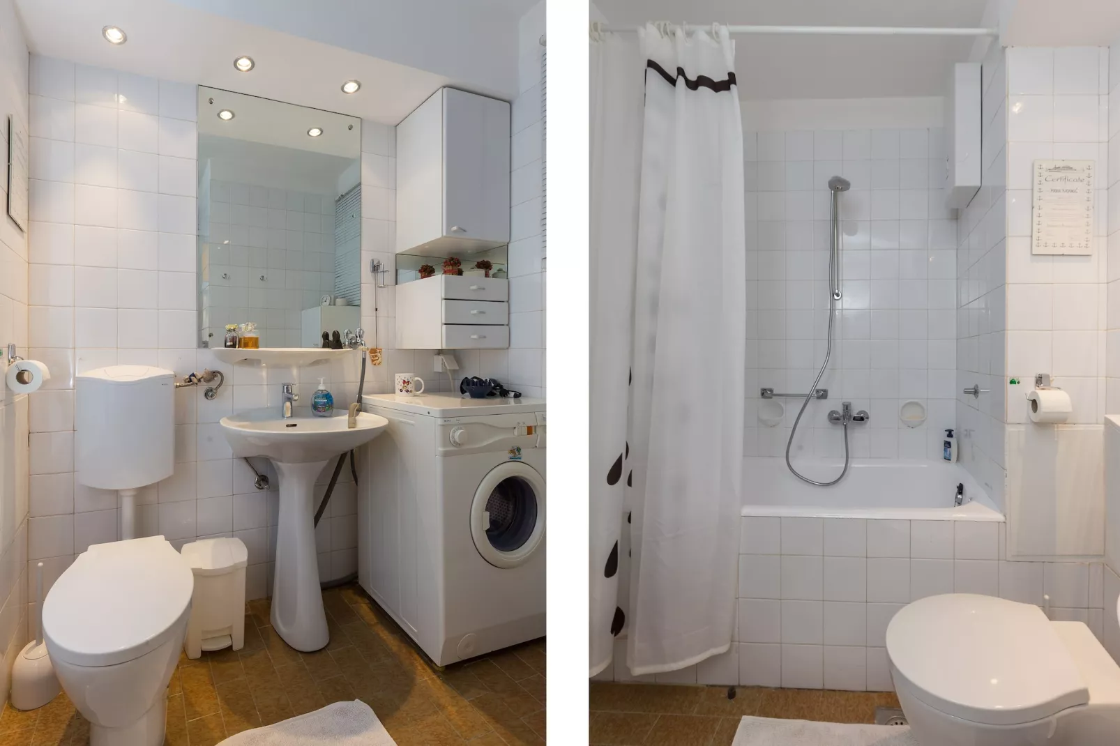 Apartment Nana-One Bedroom Apartment with Loggia and Sea View-Badezimmer