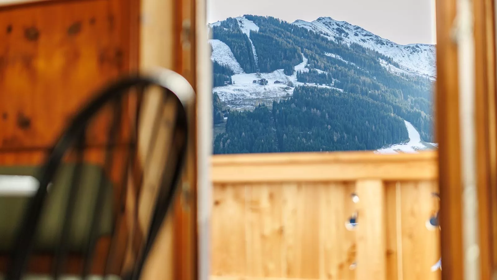 Tirola Hütte-Aussicht Winter