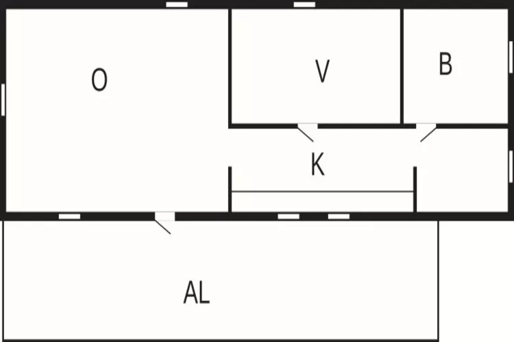 4 person holiday home in Djurhamn-Floor plan
