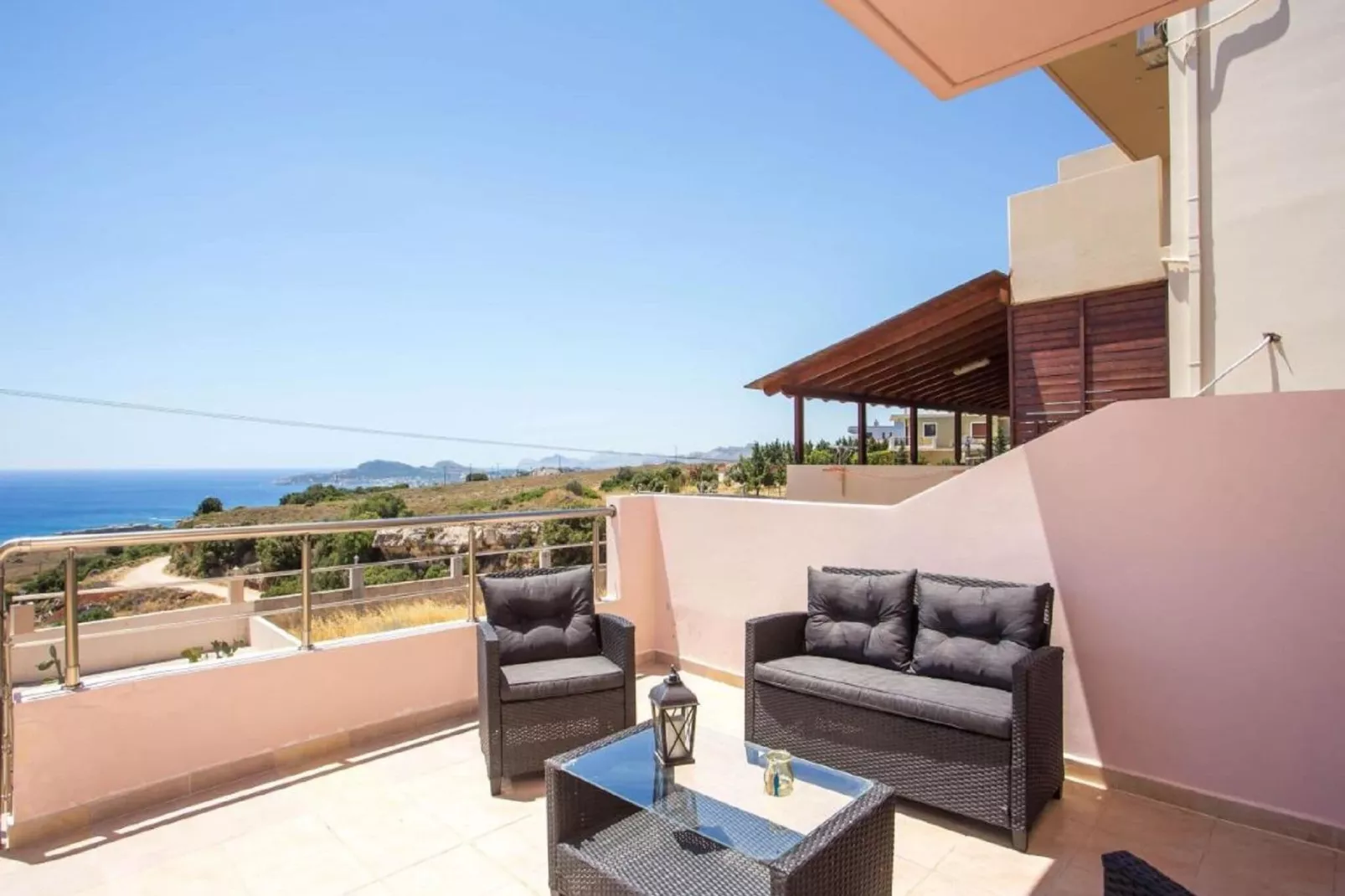 Villa Kalypso Rhodes-Terrace balcony