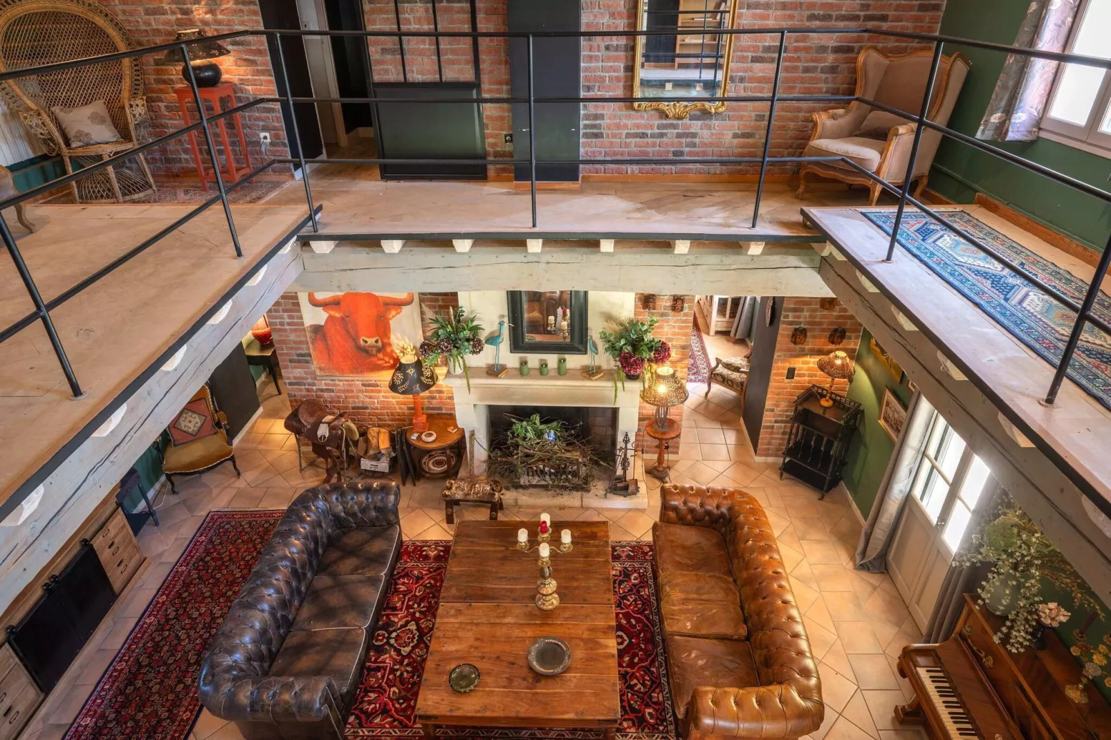 Grand Mas climatisé Arles-Wohnzimmer