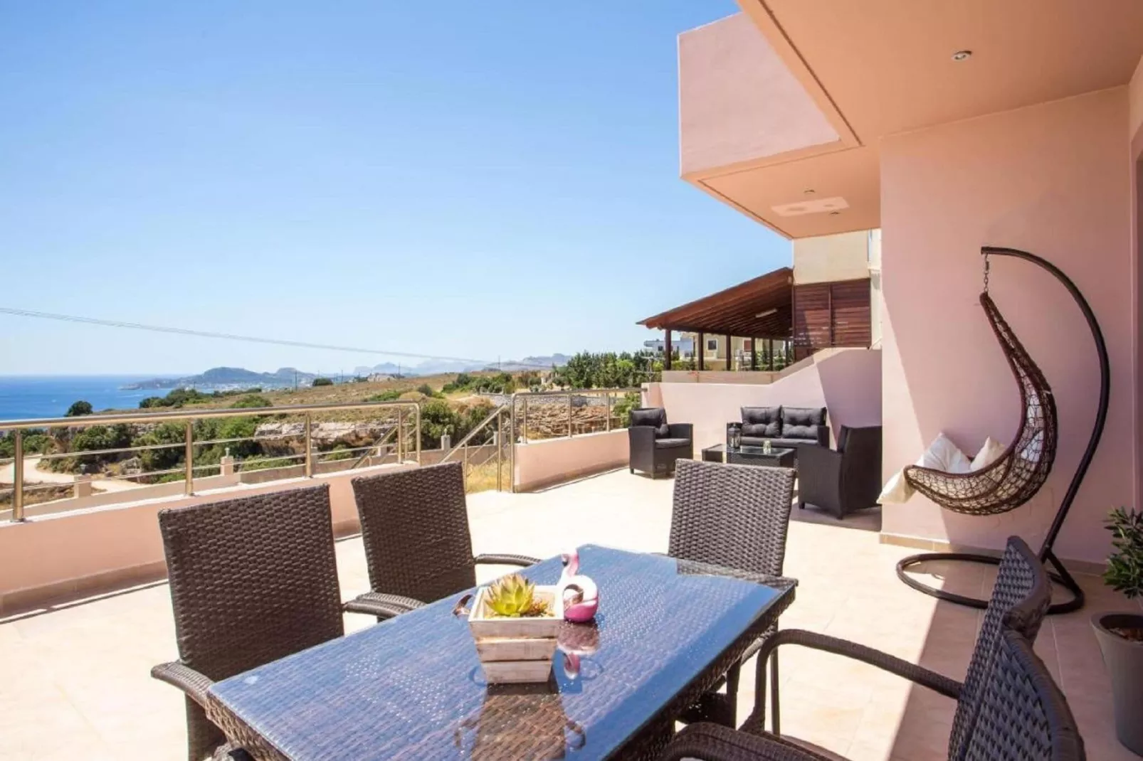 Villa Kalypso Rhodes-Terrace balcony