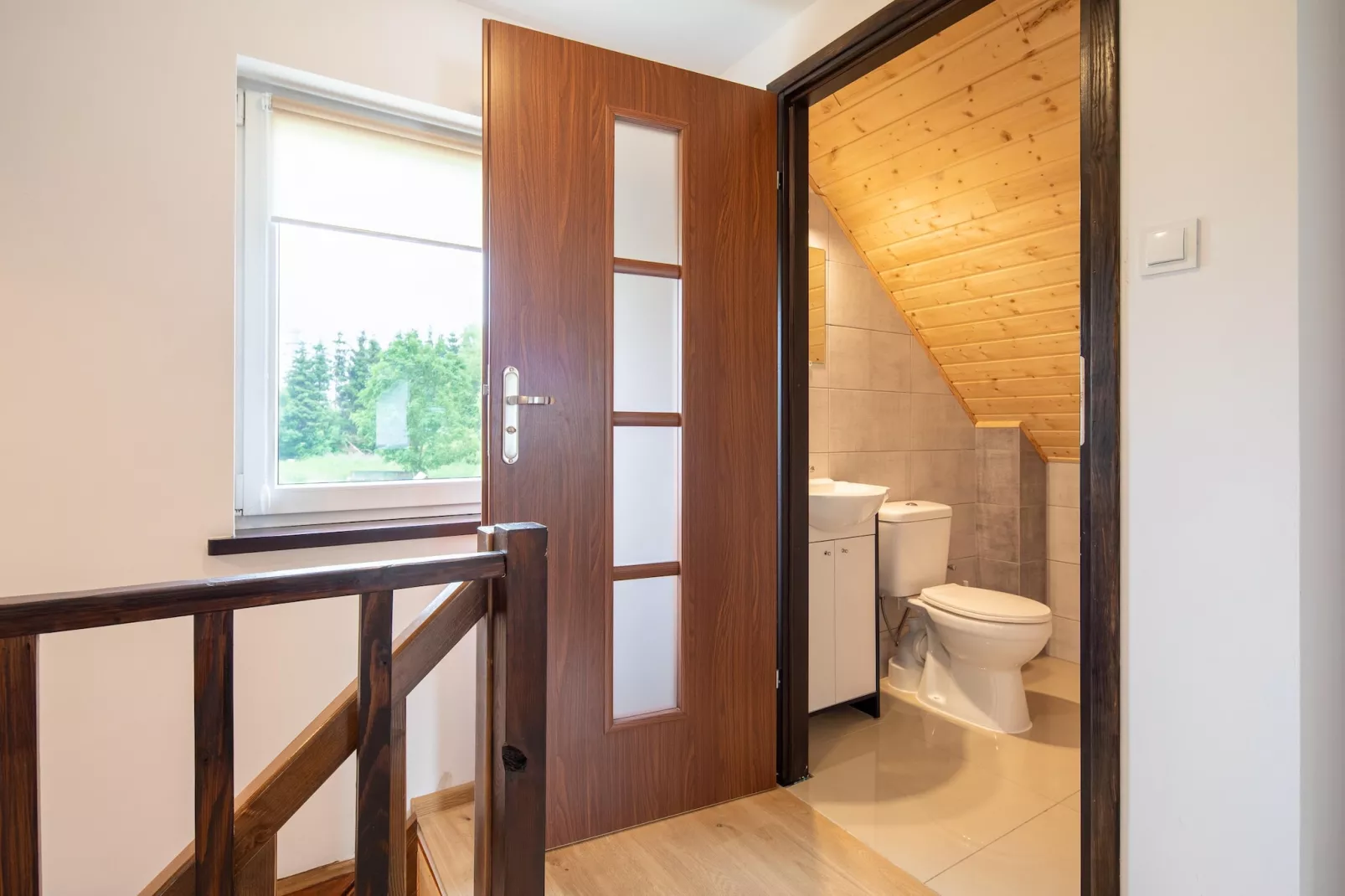 Komfortowe domki wakacyjne dla 5 osób w Lędzinie-Salle de bain