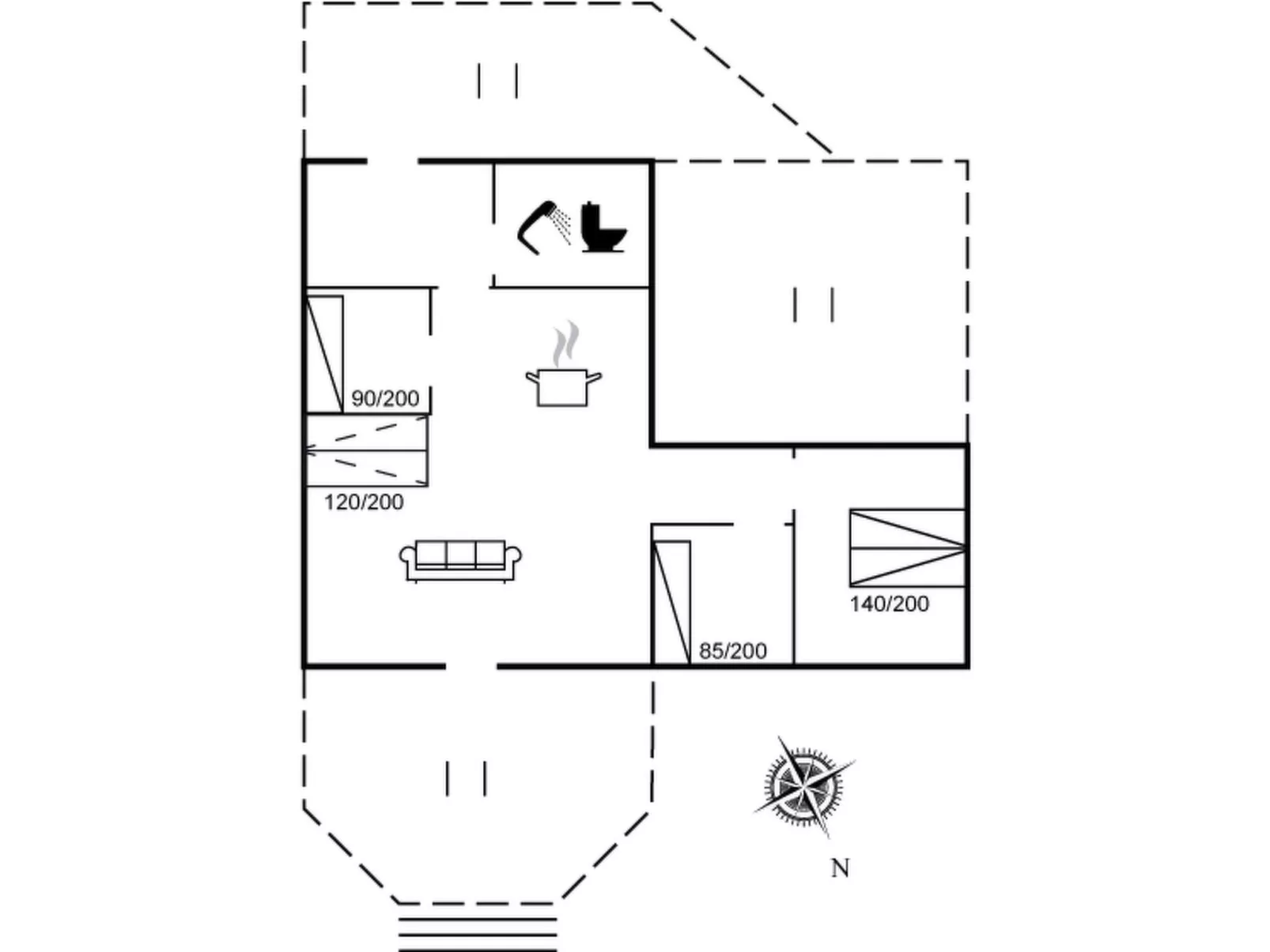 "Astrath" - 10m from the sea-Drinnen