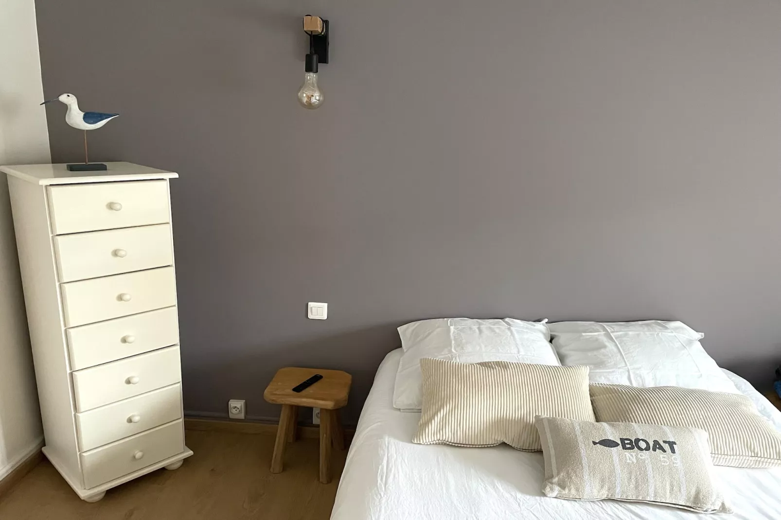 Maison de ville avec terrasse/jardin Guerlesquin-Schlafzimmer