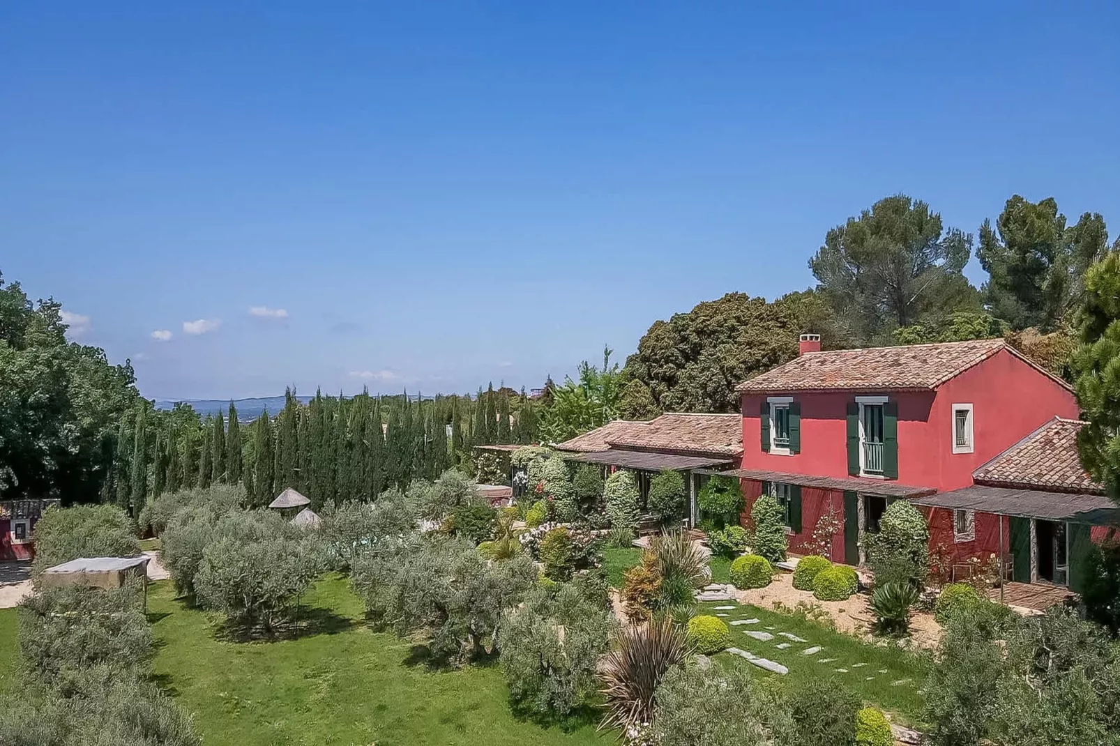 Le Mas Elaïa  votre havre familial avec piscine privée-Extérieur été