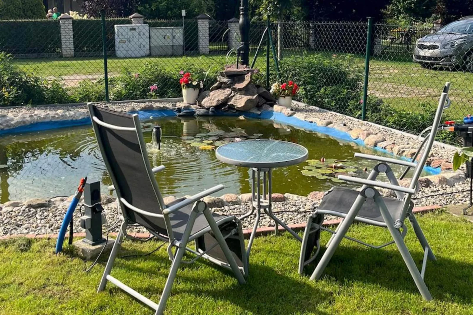 Dom wakacyjny w Krzyni dla max 7 osób-Terrasse/Balkon