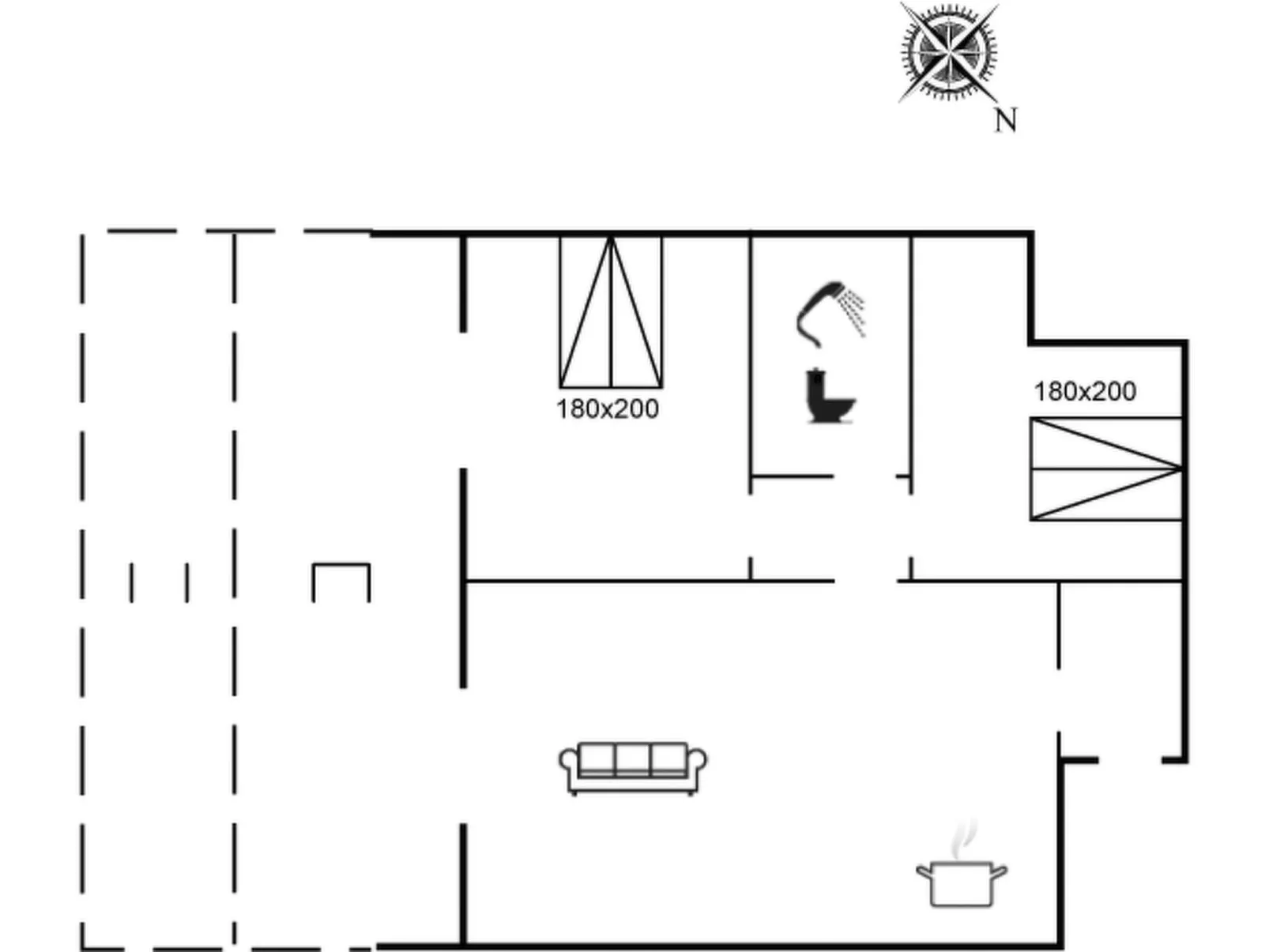 "Shana" - 800m from the sea-Drinnen