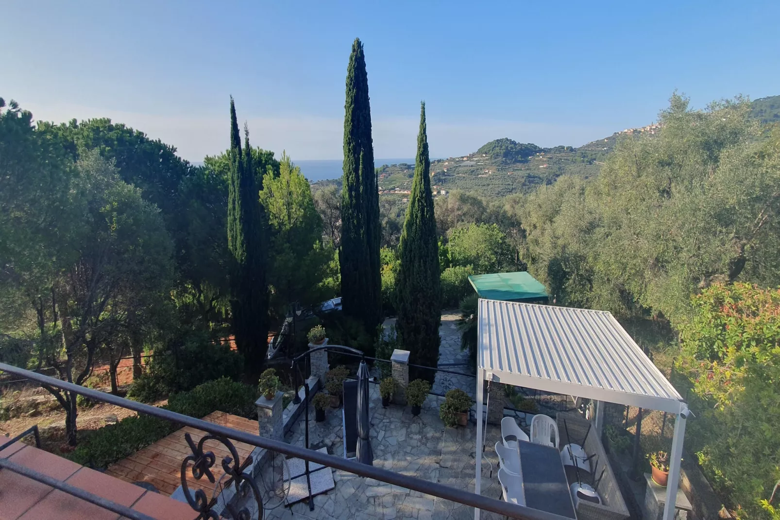 Apartment in einer charmanten Villa mit Meerblick Kreidl-Terrace balcony