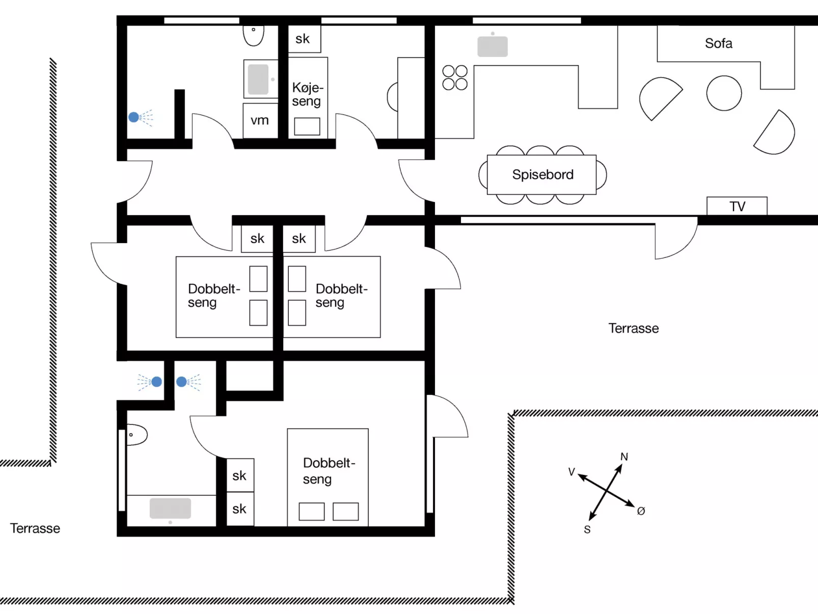 "Karlotta" - 500m from the sea - Drinnen
