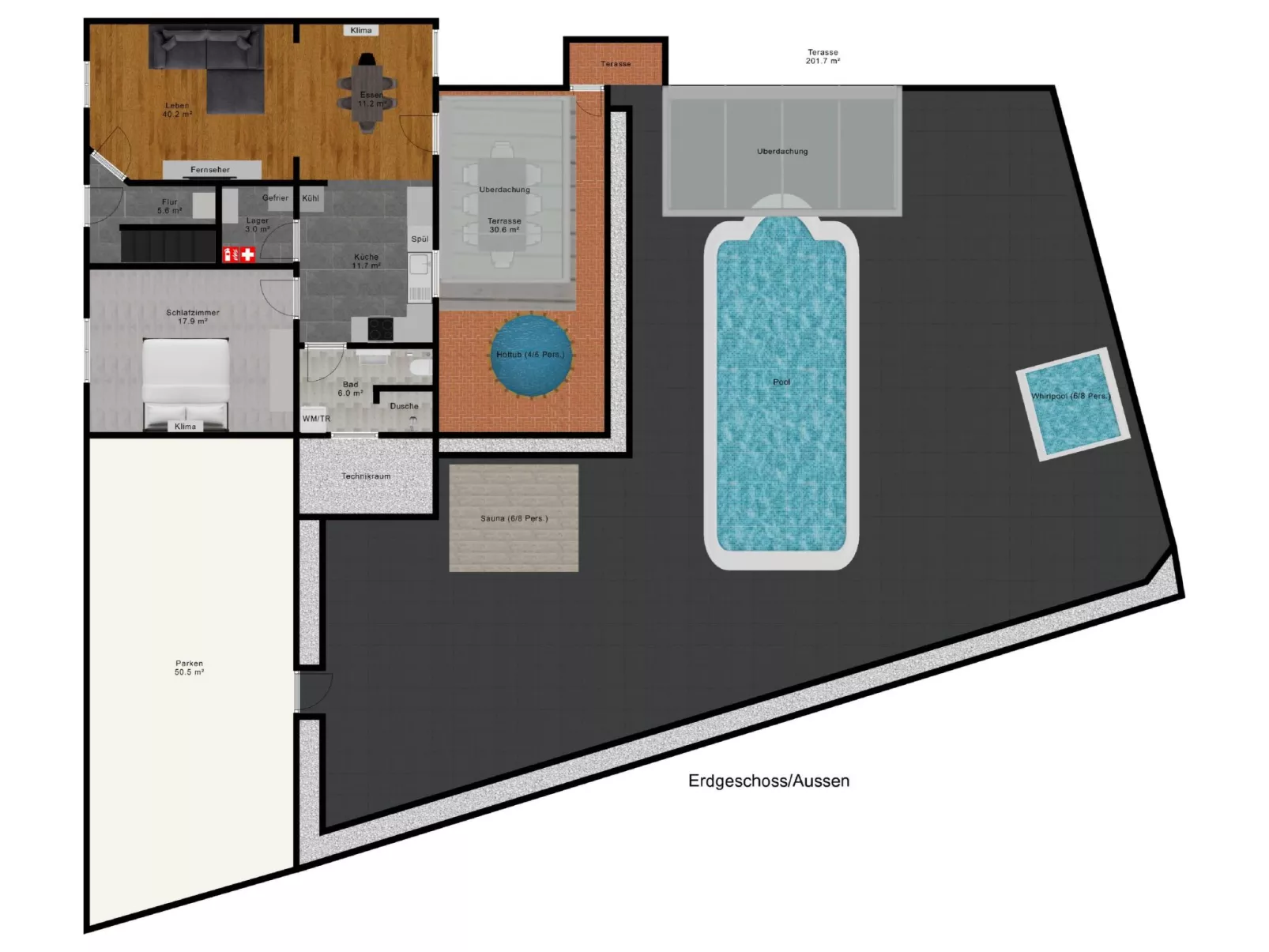 Mit privat Hottub und Klima. - Image-tags.info