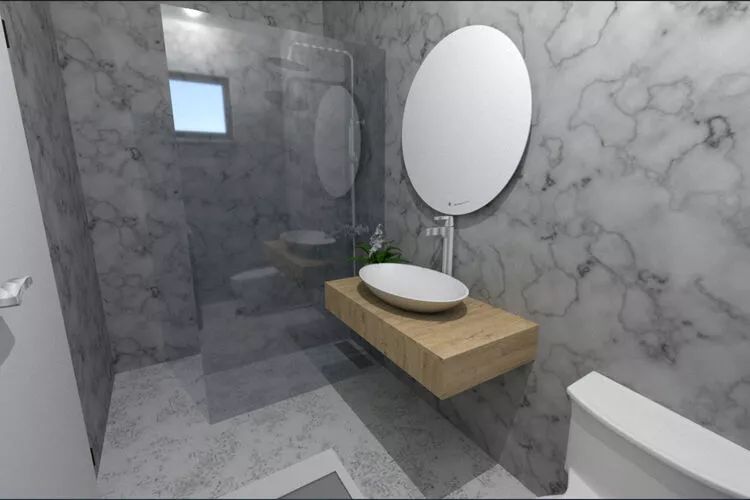 Appartement LUG 2 / 80qm AP03/04 - max 4 persons-Bathroom