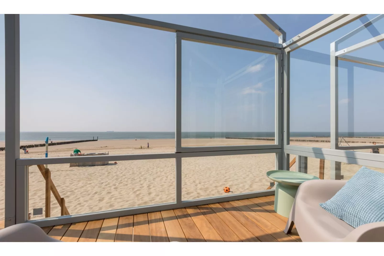 Slaapstrandhuisje - Strand dishoek 67  Dishoek-Vue d'été