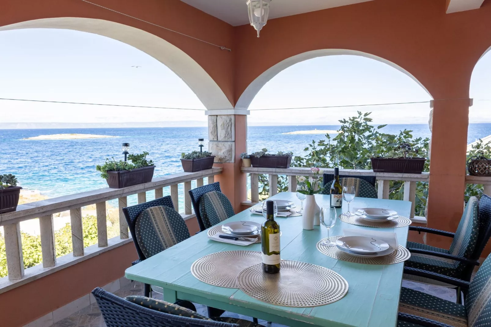 Apartments Sea Line - Two Bedroom Apartment with Terrace and Sea View-Salle à manger