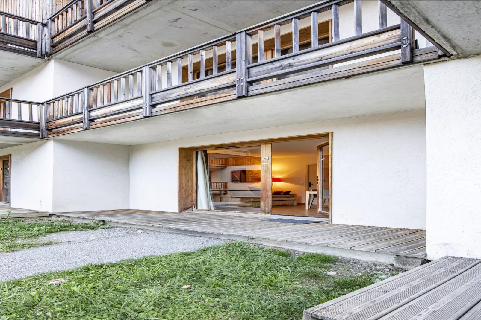 Hameau 6 002 - SPA & PISCINE studio 4 pers. - Terrasse/Balkon